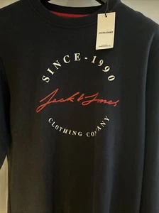 Mens Blue Navy Sweatshirt Small - Picture 1 of 6