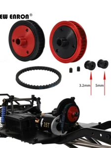  RC 1/10 3.2/5.0mm Belt Drive Transmission Gears System for Axial SCX10 II 90046 - Picture 1 of 24
