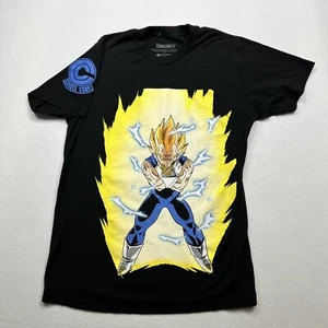 Dragon Ball Z Adult T-Shirt Vegeta Super Powered Yellow Stance - Picture 1 of 5
