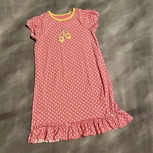 Girl’s Carter’s Pink Polka Dot Ballet Slipper Night Gown Large Nightgown Pajamas - Picture 1 of 4