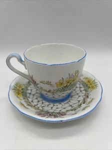 Gladstone G.P. de colección Juego de té floral taza y platillo de China & Co - Imagen 1 de 9