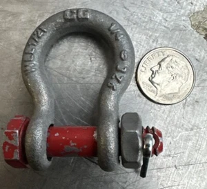 Gancio ad anello con perno catena 1/4" 6 JZ6. Part Will 1/21 CG (Bin25) - Foto 1 di 2