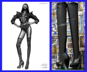 versace thigh high boots