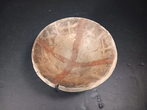 Pre-Columbian Mayan Polychrome Footed Bowl c 600-900 AD - Picture 1 of 6