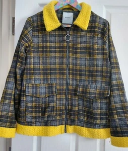 Womens Jacket Size L, womens pieces jacket size L, womens yellow jacket size L - Picture 1 of 4