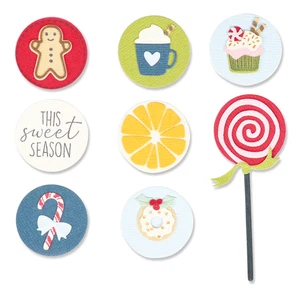 Sizzix Framelits Die & Stamp Set By Olivia Rose 10/Pkg-Dessert Treats - Picture 1 of 1