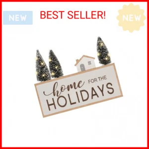 Christmas Decorations for Home LED Lighted Christmas Tree Sign Farmhouse Wooden - Picture 1 of 2
