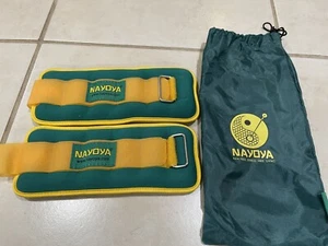 Nayoya 3lb Pair (1.5 lb ea) Adjustable Ankle Weights Set with Carry Pouch New - Picture 1 of 2