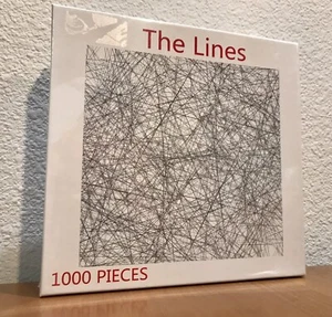 ✅New! Bgraamiens "The Lines" 1000pc Challenging Jigsaw Puzzle 24x24 Sealed Piece - Picture 1 of 5