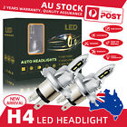 H4 Led Headlight Kit 220W 1400Lm Car Bulbs High Low Beam 6500K White Error Free