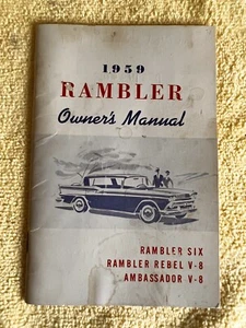 1959 AMC Rambler Owners Manual User Guide Reference Operator Book Fuses Fluids - Bild 1 von 9