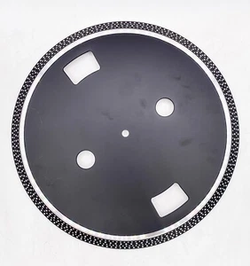 Crosley C200A-BK Direct Drive Turntable METAL PLATTER AND MAT ONLY - Picture 1 of 4