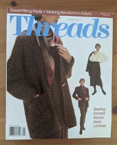 Threads Magazine Fabric Buttons Boucle Knits Donna Karan Styles - Imagen 1 de 5