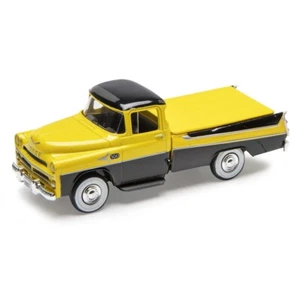 Camión Dodge Sweptside 1957 Denver Die-Cast escala 1:48 - amarillo/negro - nuevo - Imagen 1 de 4