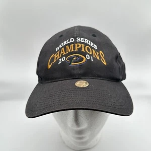 Vtg Arizona Diamondbacks Baseball Cap World Series Champions Black 2001 MLB - Picture 1 of 7