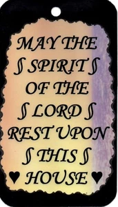 1027 May The Spirit Of The Lord Inspirational Saying Sign Magnet Christian Gift - Picture 1 of 6