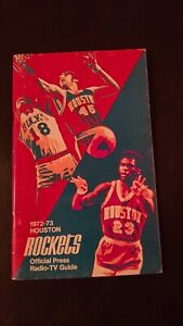 Vintage 1972-73 Houston ROCKETS Press Media Guide Book Calvin Murphy Rudy T