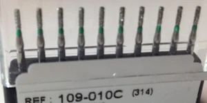557 Diamond Burs 100 X 835-109-010 C 1.0 mmDiameter #835-109-010c - Picture 1 of 2