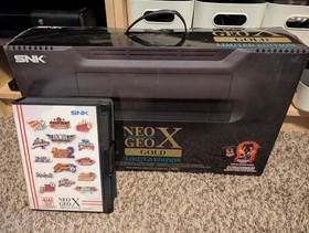 SNK NEO GEO X GOLD System CIB With Mega Pack CIB Tested Working!
