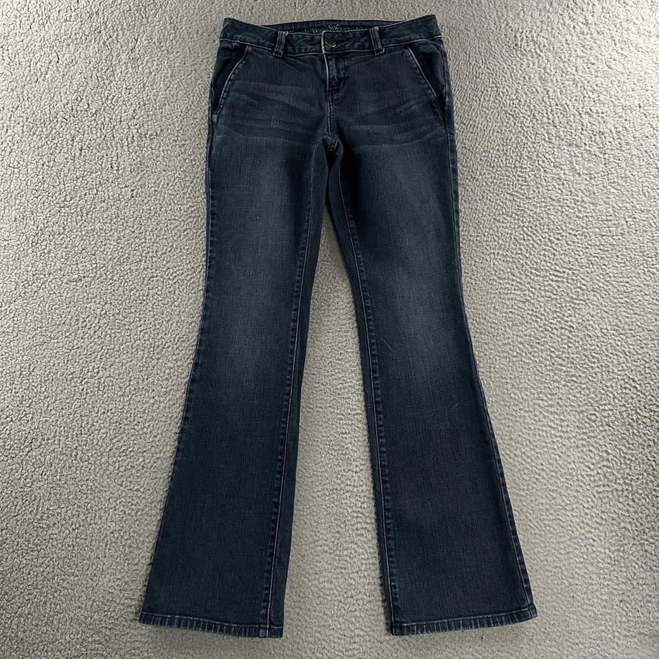 Pantalones de mezclilla elásticos de mezcla de algodón Simply Vera Wang para mujer azules talla 4 Foto 1 de 4