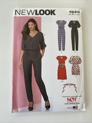 New Look K6143 Misses Jumpsuit & Tunic Dress Womans Uncut Pattern - Image 1 of 4