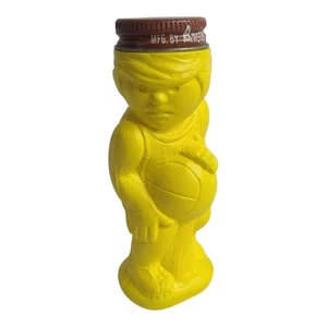 Vintage 1970s Domino Sugar N’ Cinnamon Yellow Basketball Shaker Advertising Jar - Picture 1 of 11