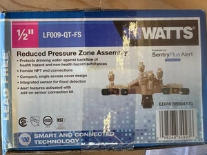 Watt 1/2 ZOLL bleifreie reduzierte Druckzone Rückfluss Prev Baugruppe LF009-QT-FS - Bild 1 von 2