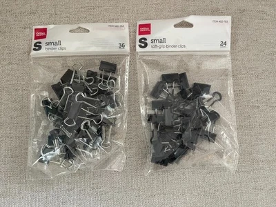 2 paquetes de clips de carpeta pequeños Office Depot - 36 y 24 unidades Foto 1 de 2