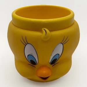 Vintage 1992 3D Tweety Vogel Kunststoff Sammler Becher WARNER BROS - Bild 1 von 10