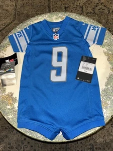 (2009-2020) Detroit Lions Matthew Stafford #9 Infant 3-6 Monate Neu mit Etikett - Bild 1 von 9