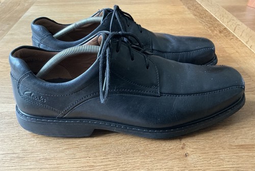 Clarks 1825 Plus ~ Scarpe in pelle ~ Nero taglia 8 5 H