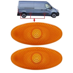 Side Indicator Lamp Light Lens Amber For Renault Master Mk3 NV400 Mk2 2pcs - Picture 1 of 7