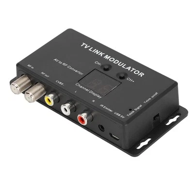 TM70 UHF TV LINK Modulator AV To RF Converter IR Extender With Channel Displ Fit - Bild 1 von 4