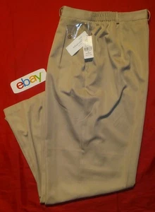 NUEVOS CON ETIQUETAS Mujeres Beige Elástico Trasero CB COLECCIONES PULL ON Pantalones Informales Talla 18 M - Imagen 1 de 3