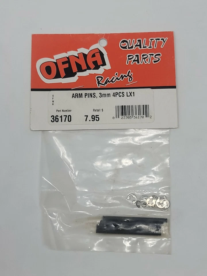 Ofna 36170: pasadores de brazo {3 mm X 4 piezas} LX1 nuevo en paquete enviado a EE. UU. Foto 1 de 1