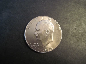 1976 Bicentennial Eisenhower 1776-1976 "Ike U.S. Silver Dollar" Circulated 005 - Bild 1 von 2