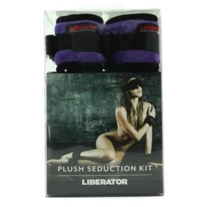 Liberator Plush Seduction Kit Cuff Purple - Picture 1 of 7