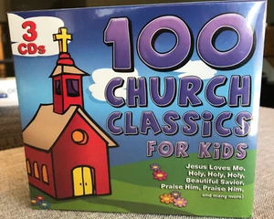 100 CHURCH CLASSICS FOR KIDS - 3 CD Box Set - Kids Choir- FACTORY SEALED - Picture 1 of 5