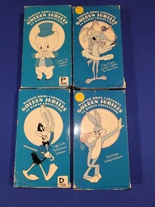 Warner Brothers Golden Jubilee 24K Bugs+Daffy+Wile E+Porky VHS Family Video DEMO - Picture 1 of 12