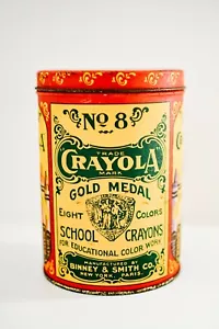 Vintage 1982 Retired Crayola Crayons Commemorative Tin Binney & Smith INC. - Bild 1 von 4