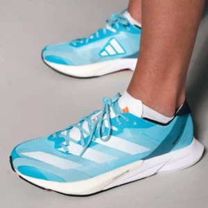 adidas Adizero Adios 8 Lucid Cyan Turquoise Blue Men's Running Shoes 7.5 Sneaker - Picture 1 of 9