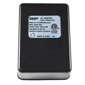 120V to 24V AC 40VA Black Transformer for Nest Ecobee Sensi Honeywell Thermostat - Picture 1 of 7