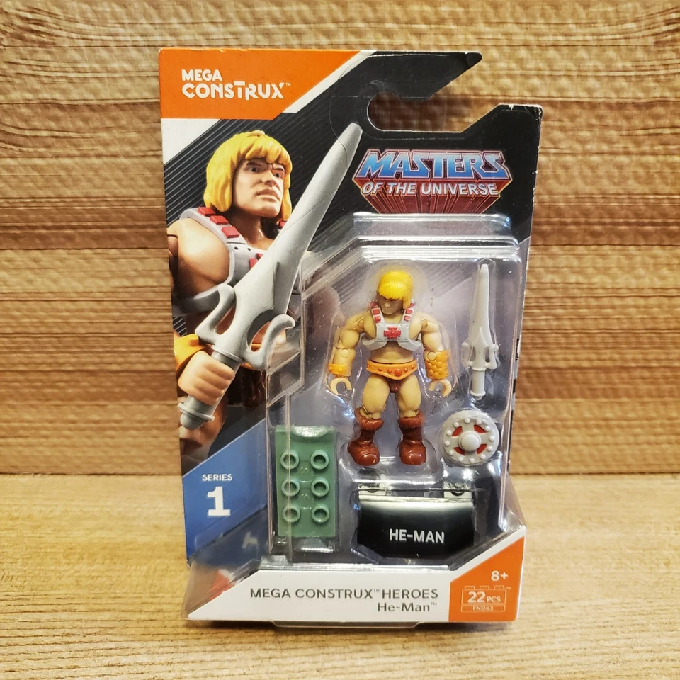 Mega Construx Masters of the Universe Series 1 He-Man Figure 2017 MOTU Heman - Image 1 of 1