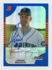 2005 Bowman Chrome Blue Refractors #61 Jamie Moyer /150 Auto Signed Autograph