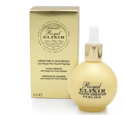 NEW Perlier Royal Elixir Youth Creator w Royal Pro-Youth Peptide 2 oz SEALED BOX - Image 1 of 4