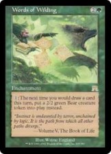 MTG - Onslaught 4x Words of Wilding! SP Condition!  FREE SHIPPING!