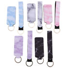 10 Marble Keychain Lip Balm Holders with Lanyard for Safeguard