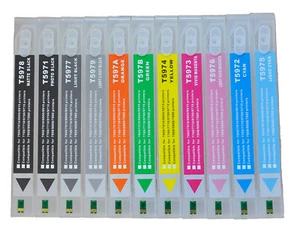 11pc Refillable Cartridge Compatible for Epson Stylus Pro 7900/9900 HDR Resetter - Picture 1 of 3