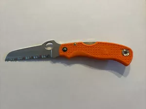 Spyderco Rescue Jr C45SOR Folding Knife (ATS-55 SS Blade) With Clip *New In Box* - Picture 1 of 7