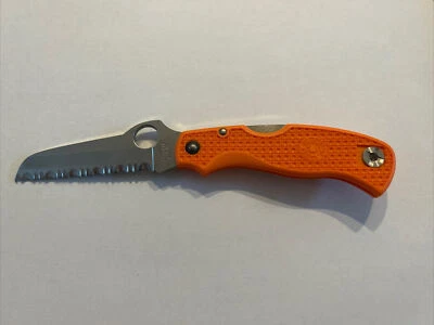 Spyderco Rescue Jr C45SOR Folding Knife (ATS-55 SS Blade) With Clip *New In Box* - Image 1 of 4
